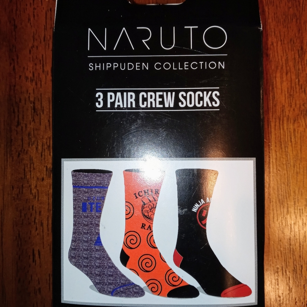 Naruto socks from Bioworld size 8-12